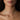 female model wearing sterling silver 925 necklace chain in 16 inch textured oval link