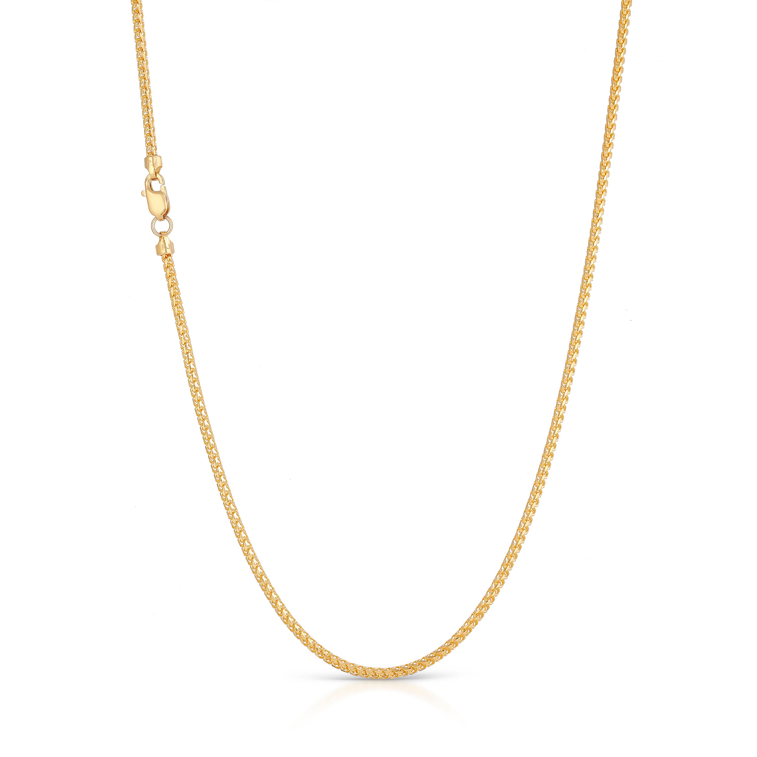 1.5MM Diamond Cut Franco Chain (Solid Gold)