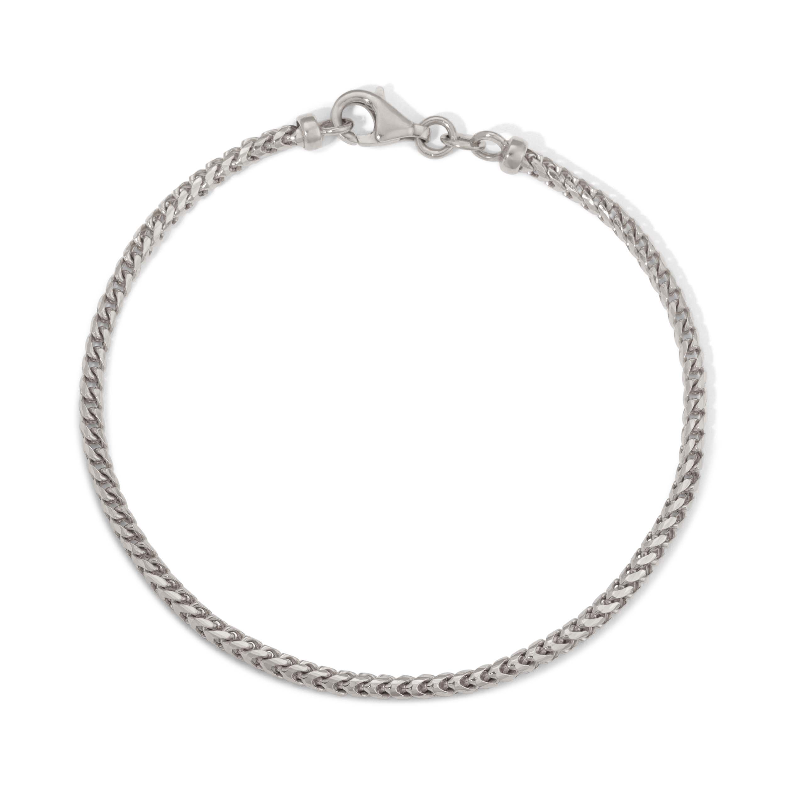 2.5MM Plain Franco Bracelet (Solid Gold)