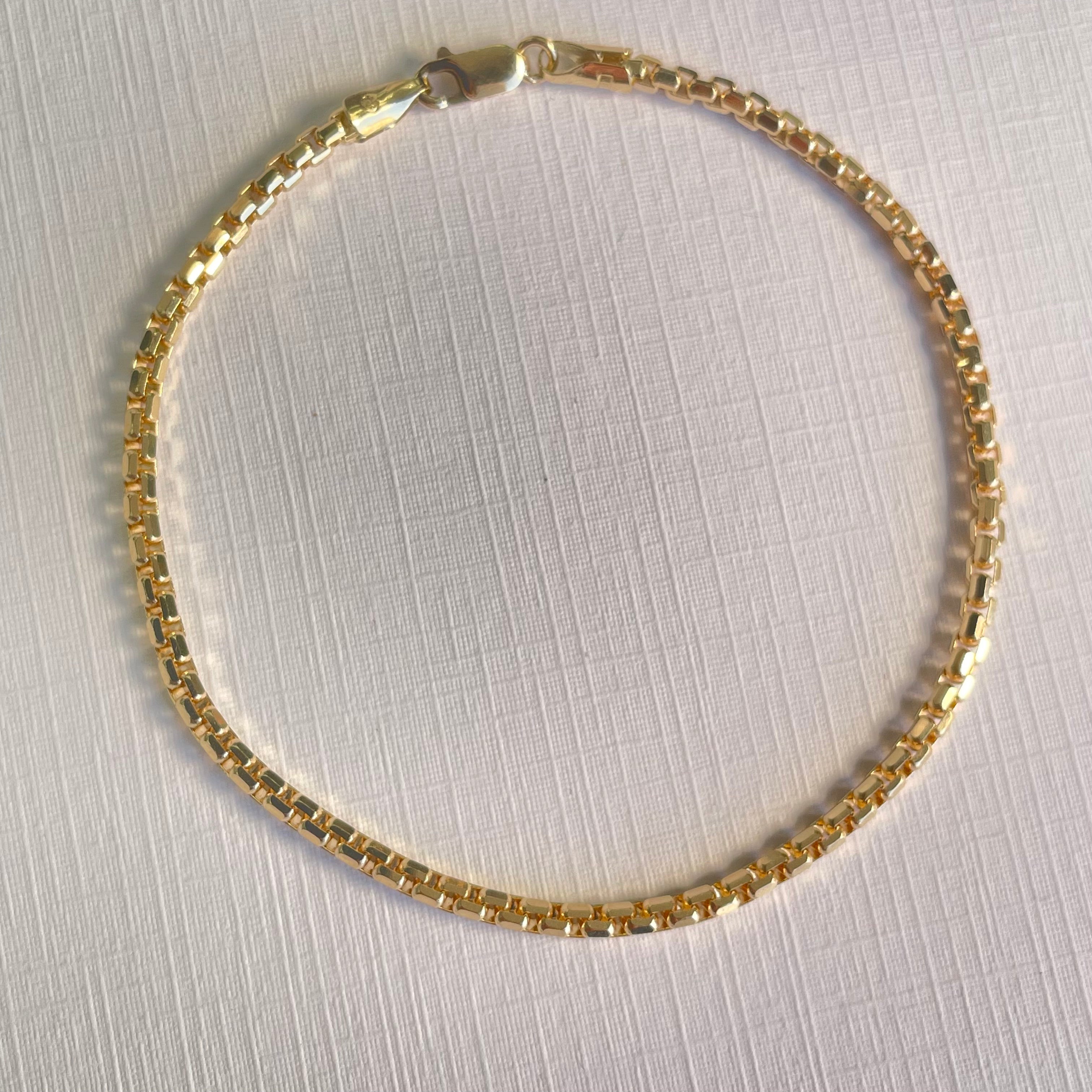 2.3MM Multi-Faceted Bracelet (Solid Gold)