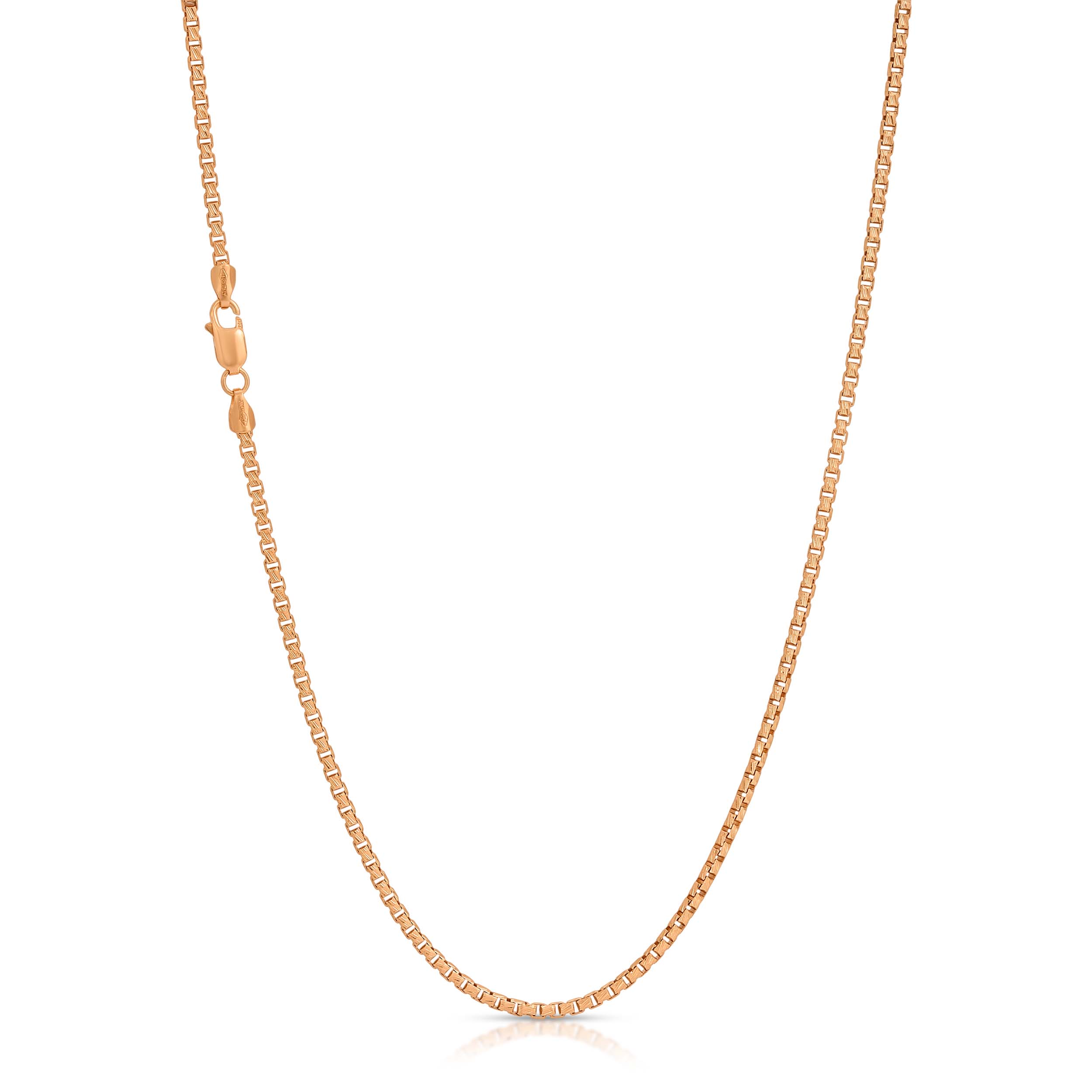 1.5MM Diamond Cut Box Chain (Solid Gold)