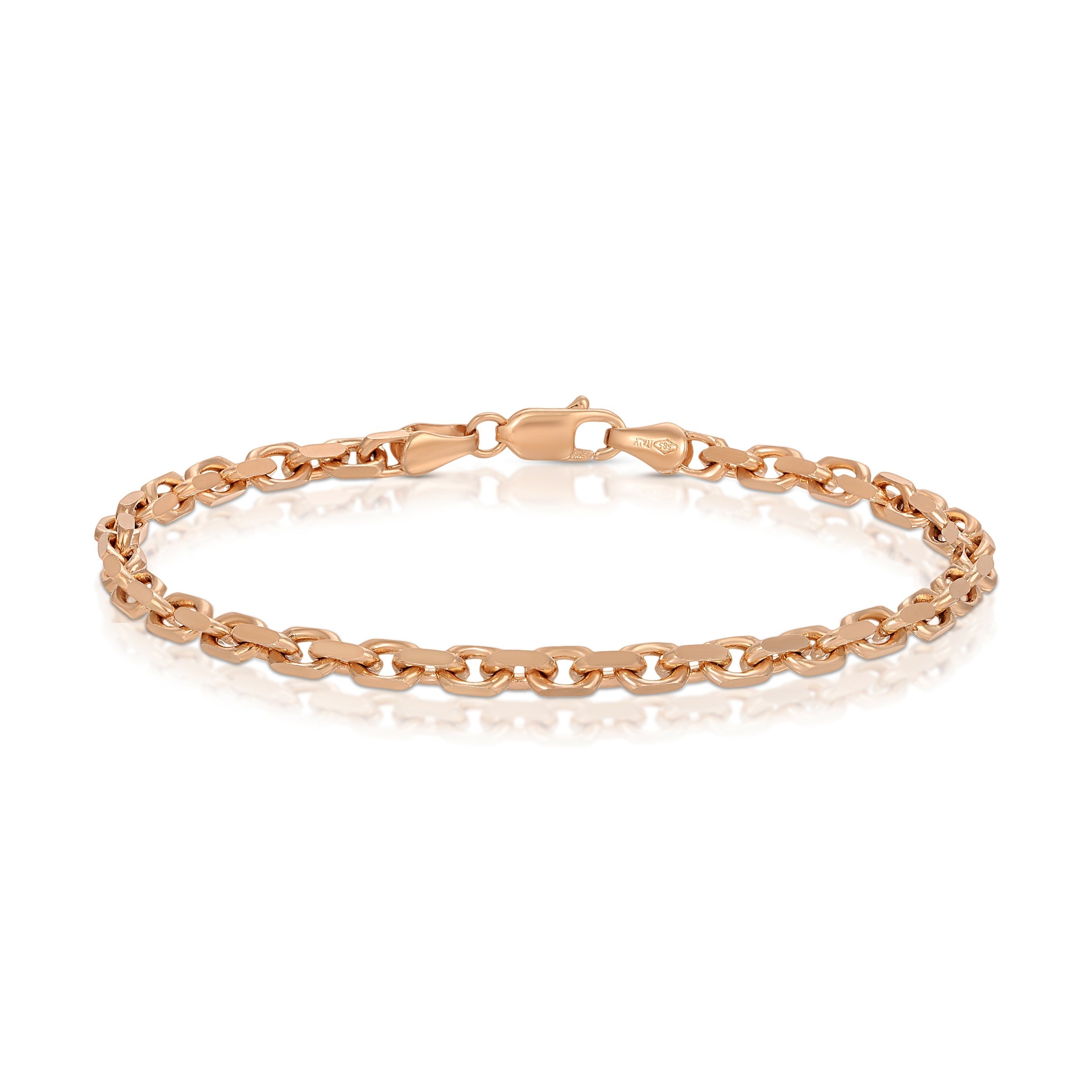 3.0MM Power Link Bracelet (Solid Gold)