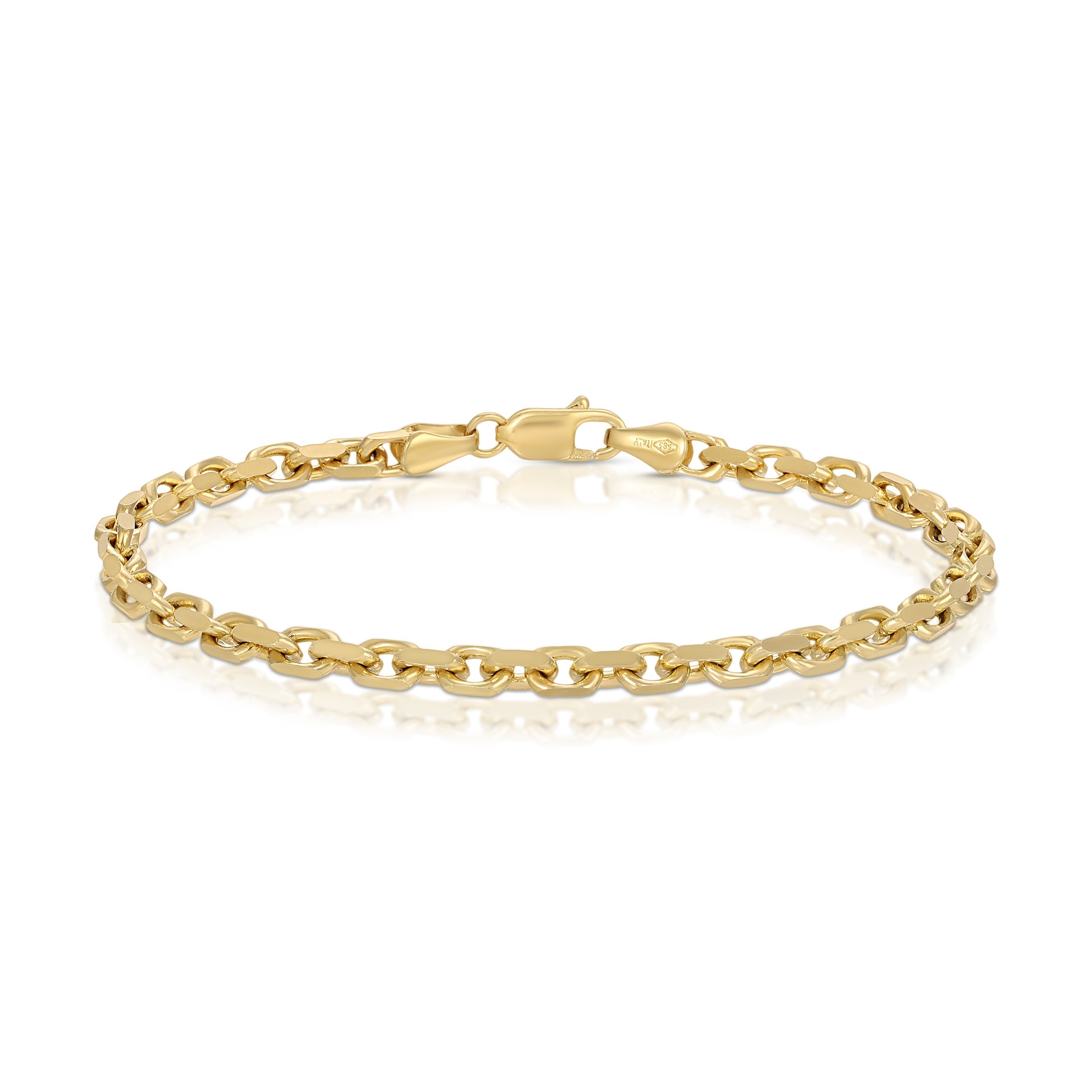 3.0MM Power Link Bracelet (Solid Gold)