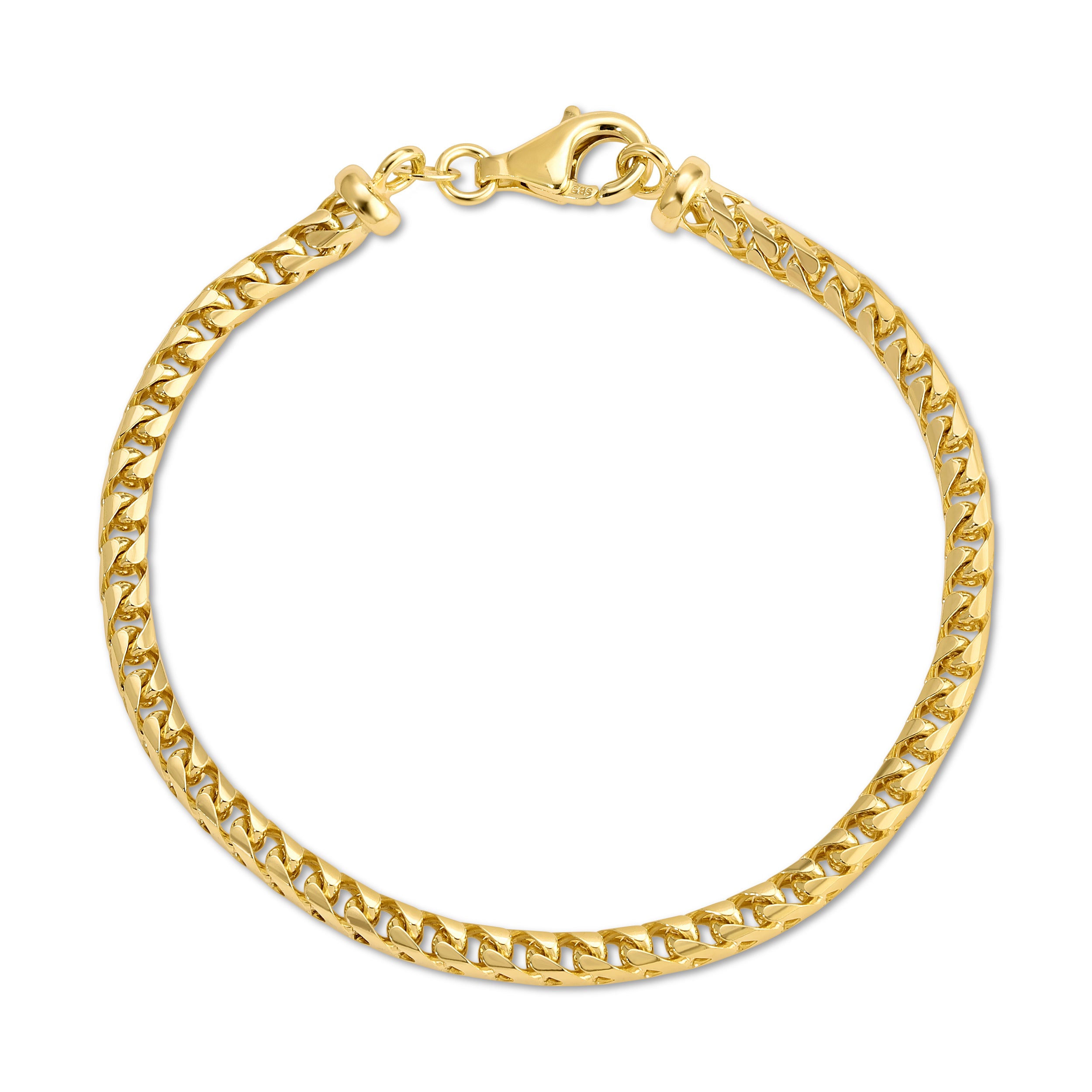 3.0MM Plain Franco Bracelet (Solid Gold)