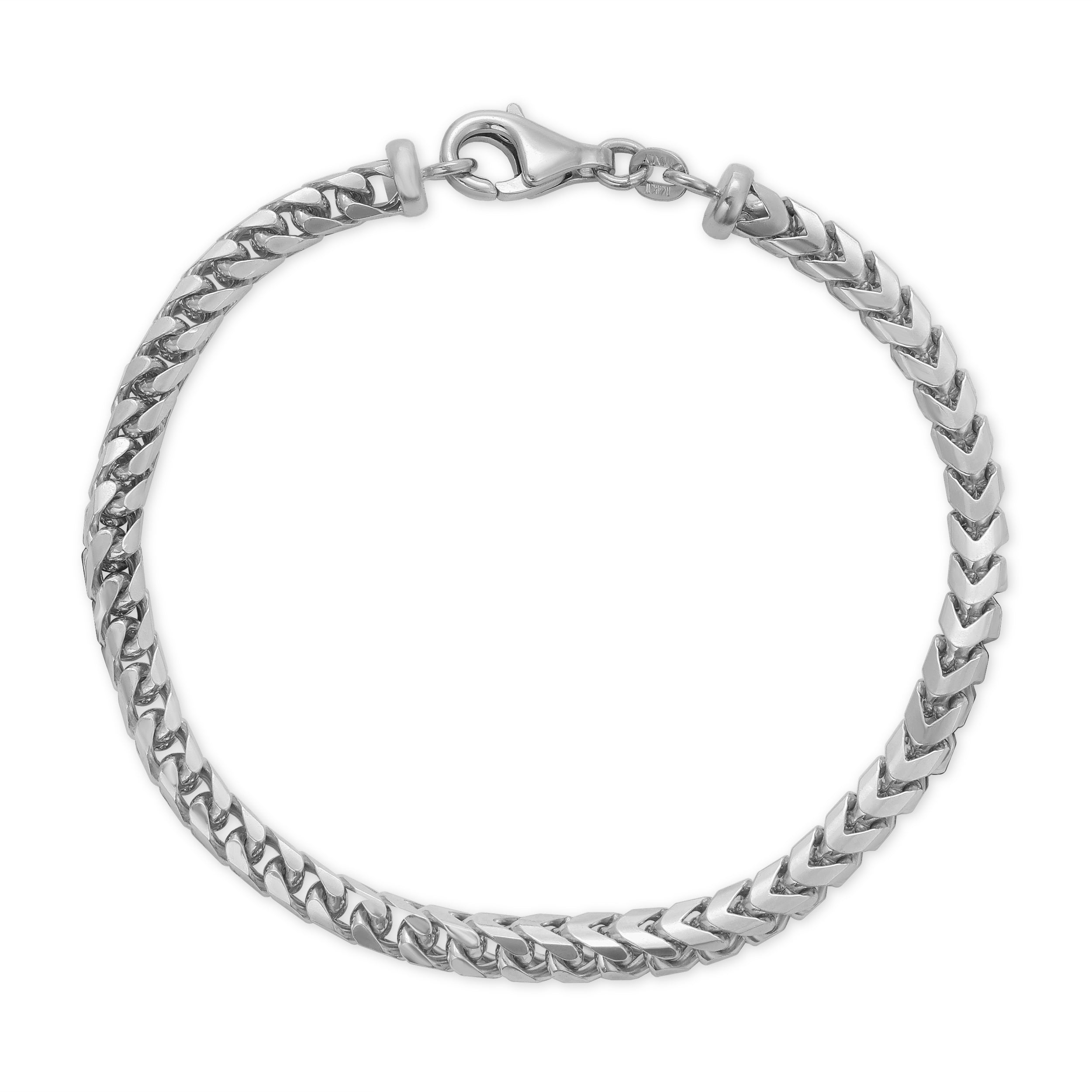 3.5MM Plain Franco Bracelet (Solid Gold)