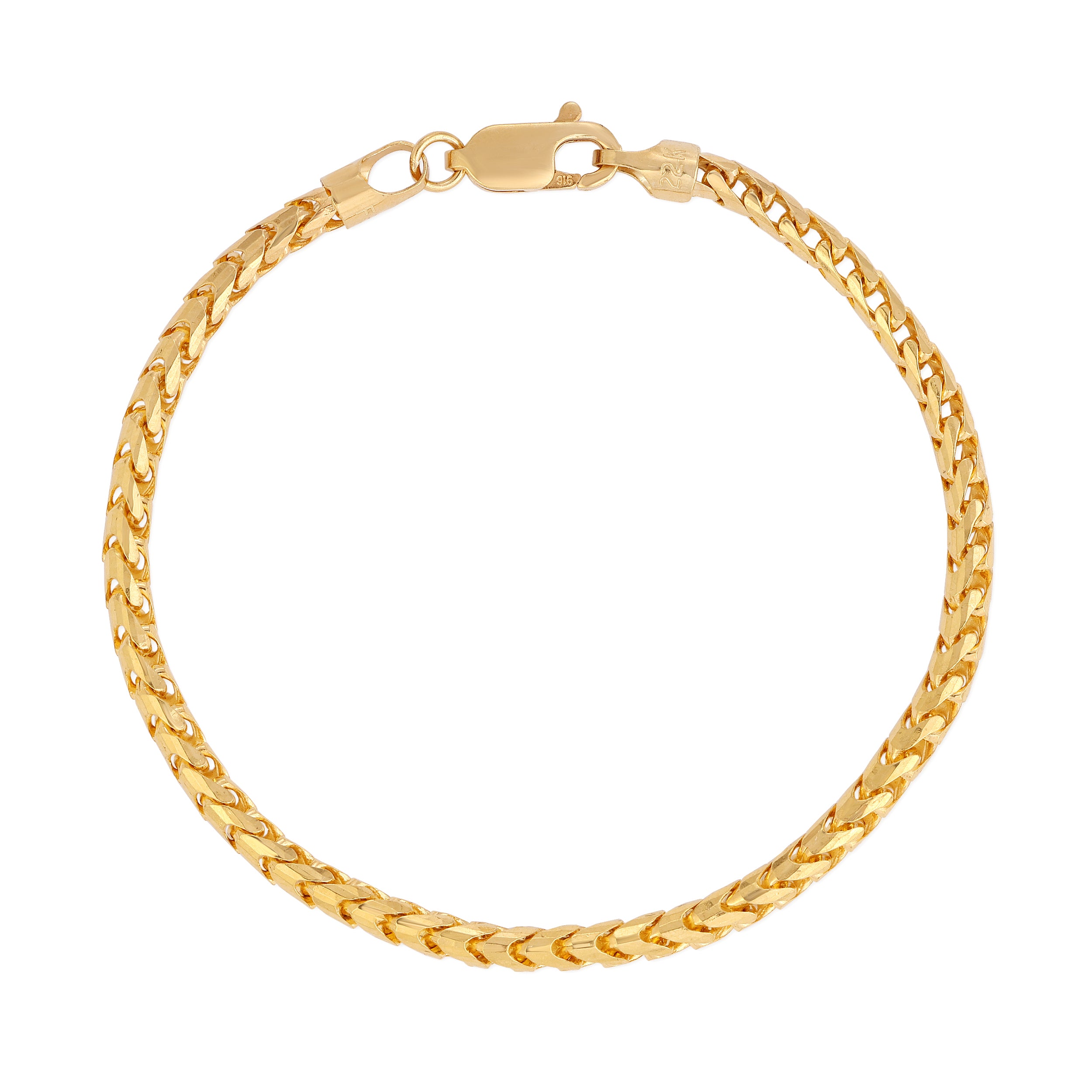 3.0MM Franco Bracelet (Diamond Cut)