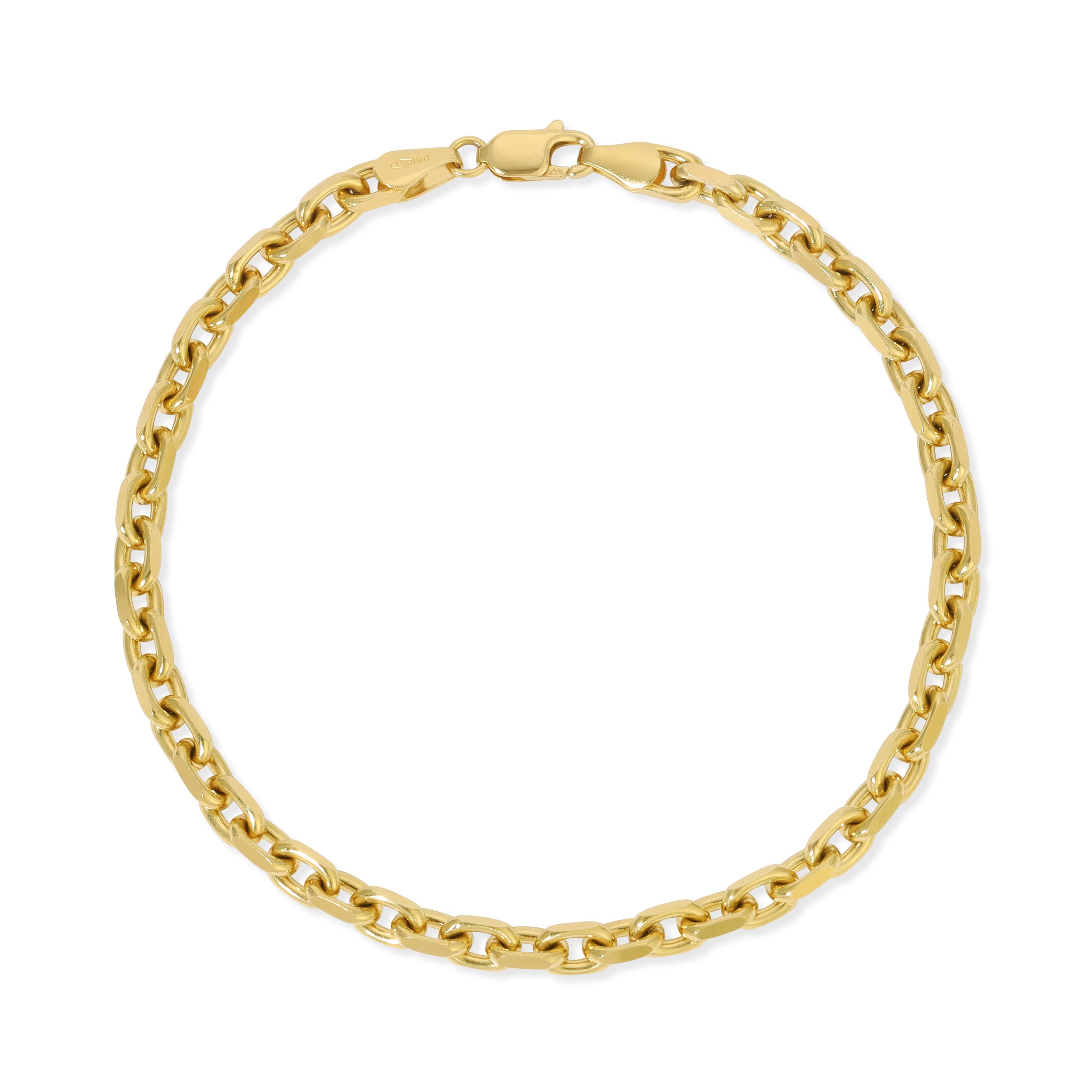 4.0MM Power Link Bracelet (Solid Gold)