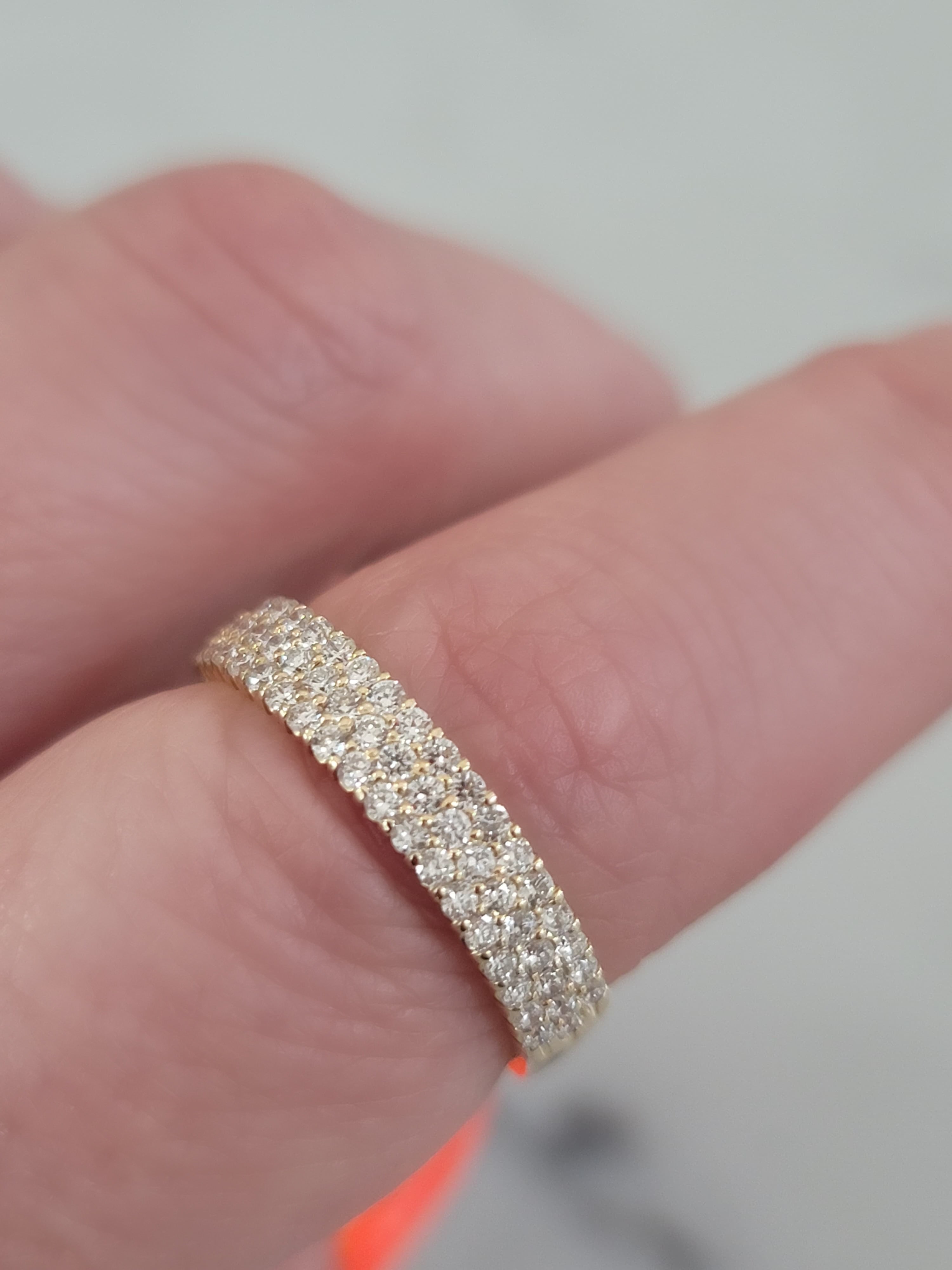 GLAZE Pave' Diamond Eternity Band