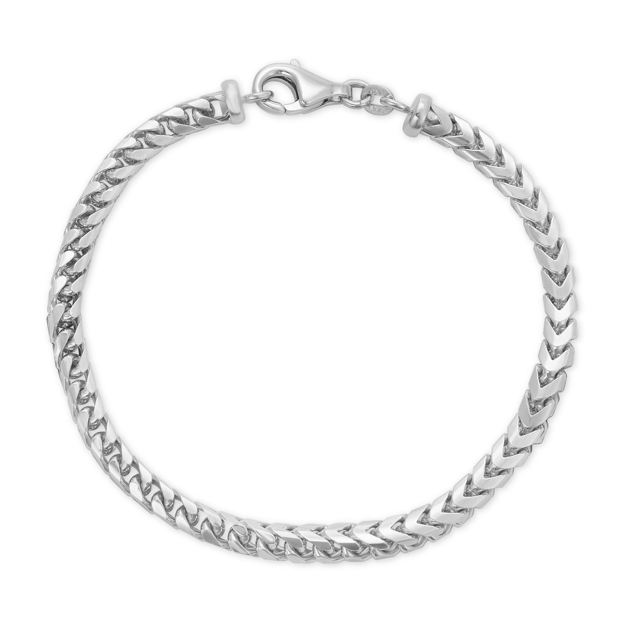 4.2MM Plain Franco Bracelet (Solid Gold)