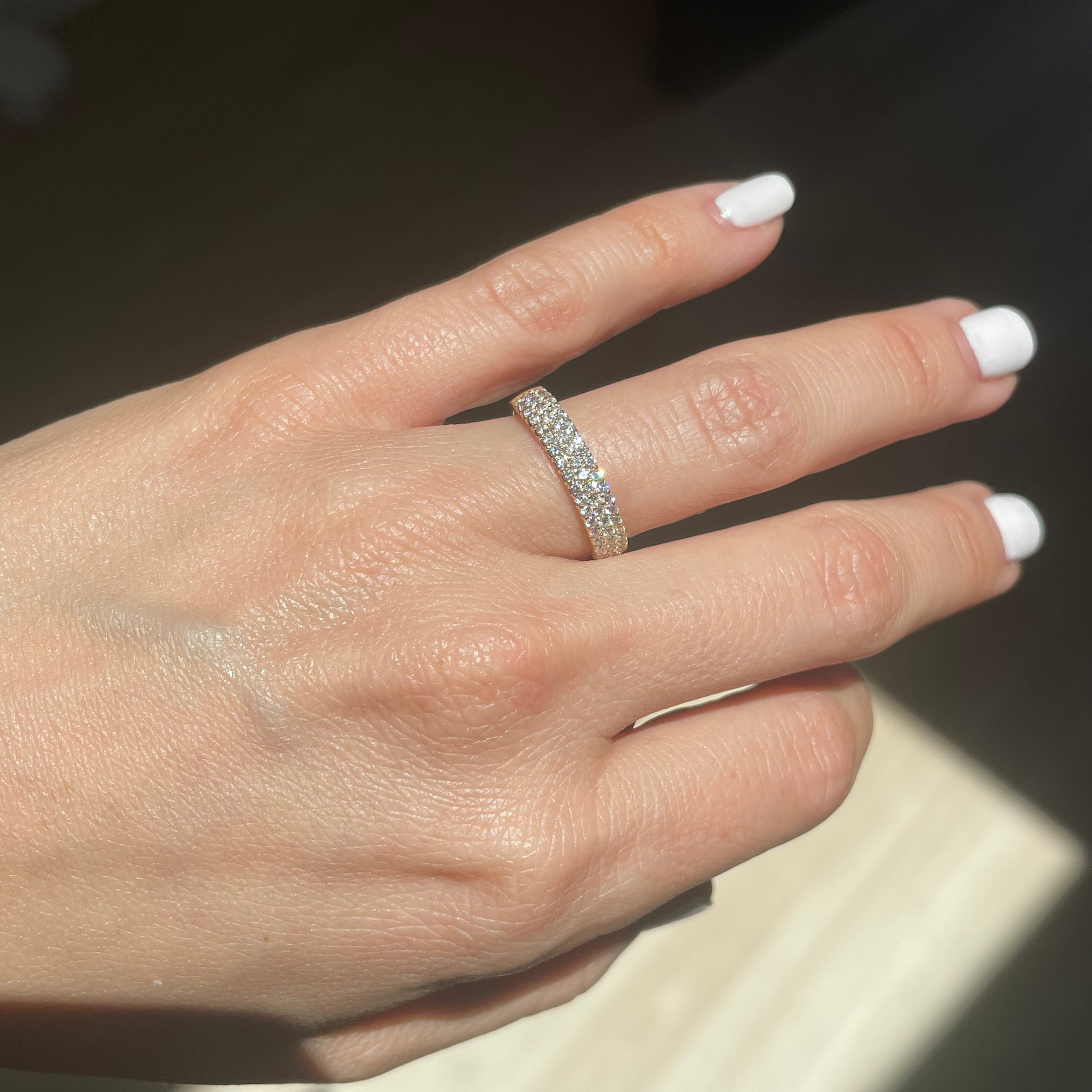 GLAZE Pave' Diamond Eternity Band
