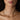 model woman lady wearing wave spring sterling silver 925 choker necklace jewelry gold plated chains