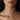 model woman lady wearing sterling silver rolo link chain paperclip oval 925