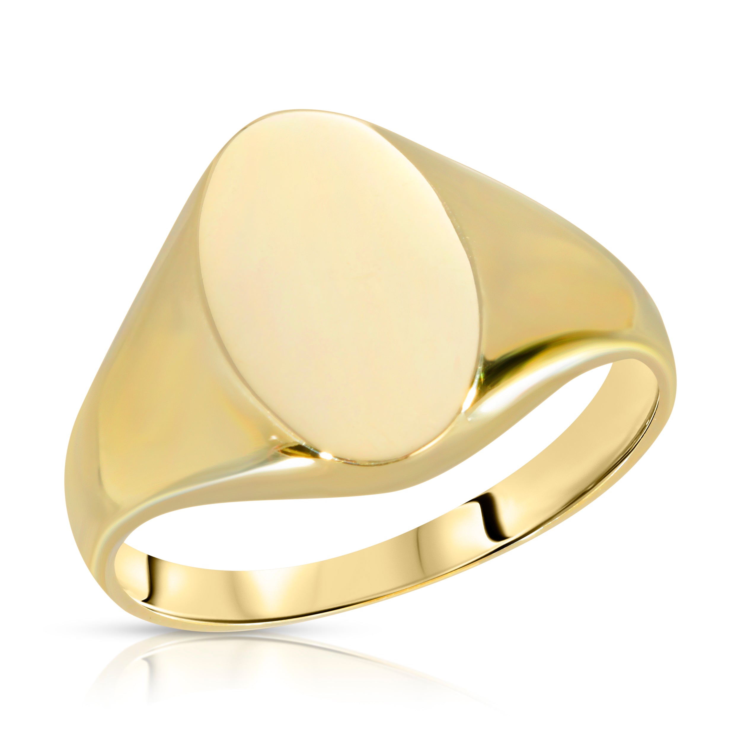 Womens Oval Signet Ring