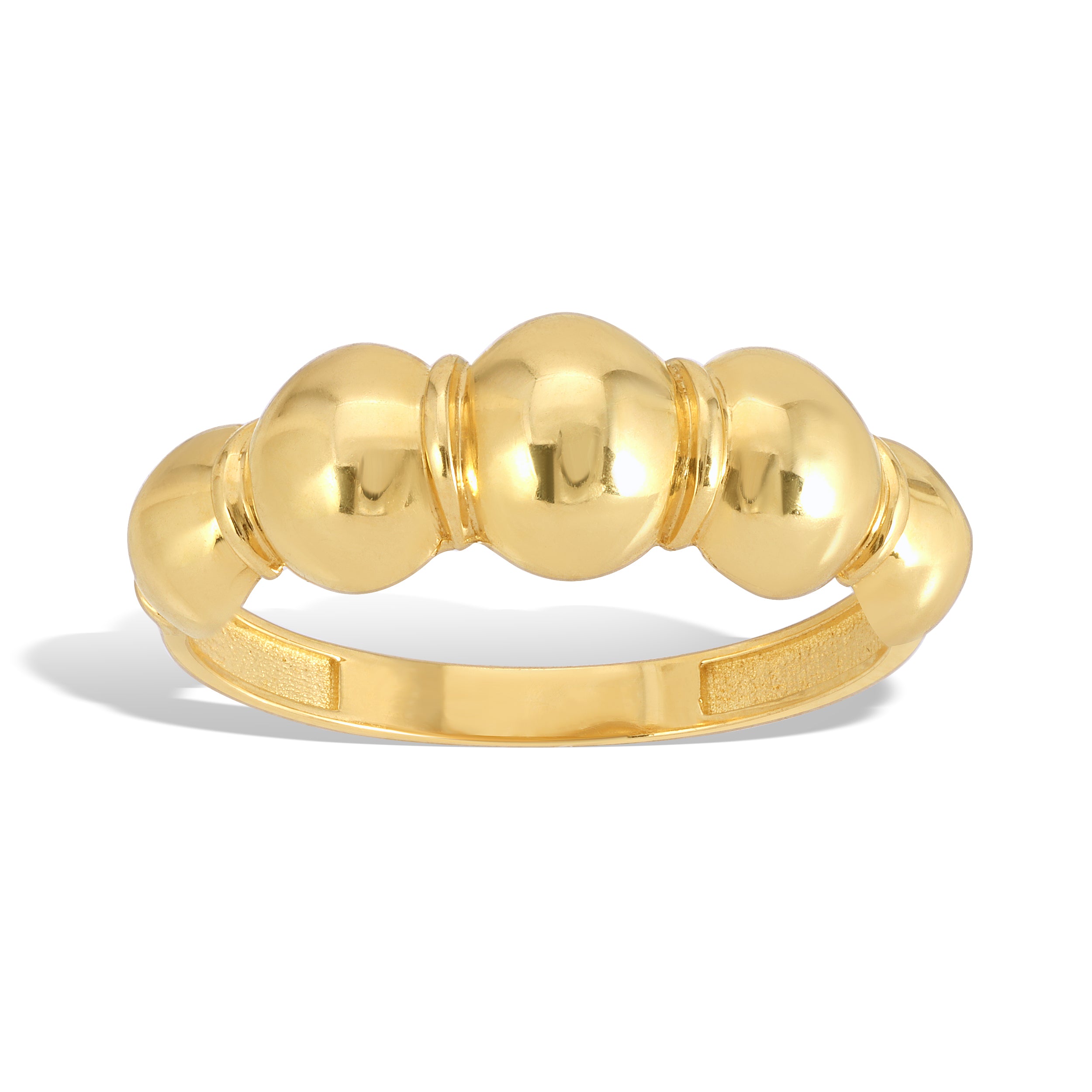 Small Gold Bubble Ring
