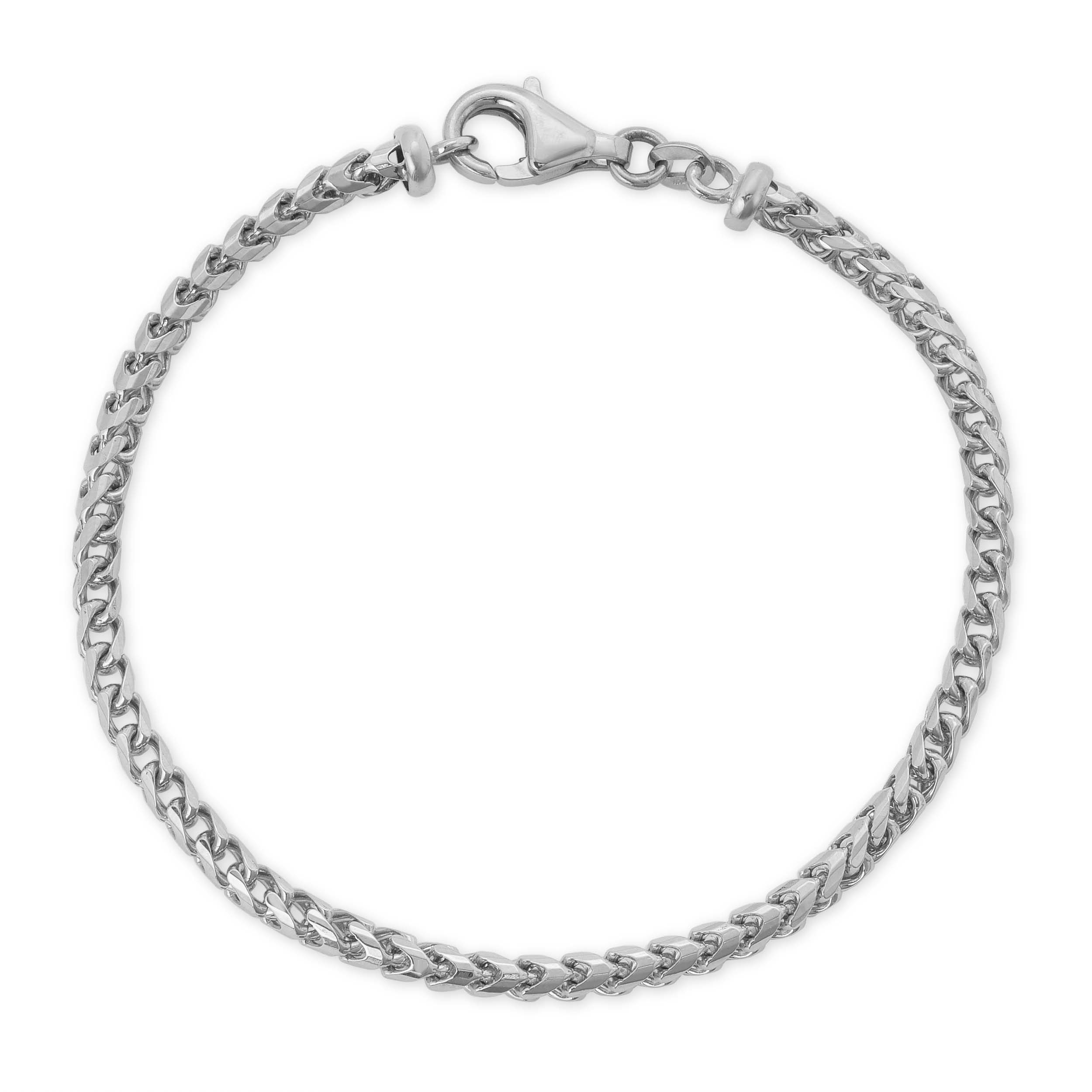 3.0MM Diamond Cut Franco Bracelet (Solid Gold)